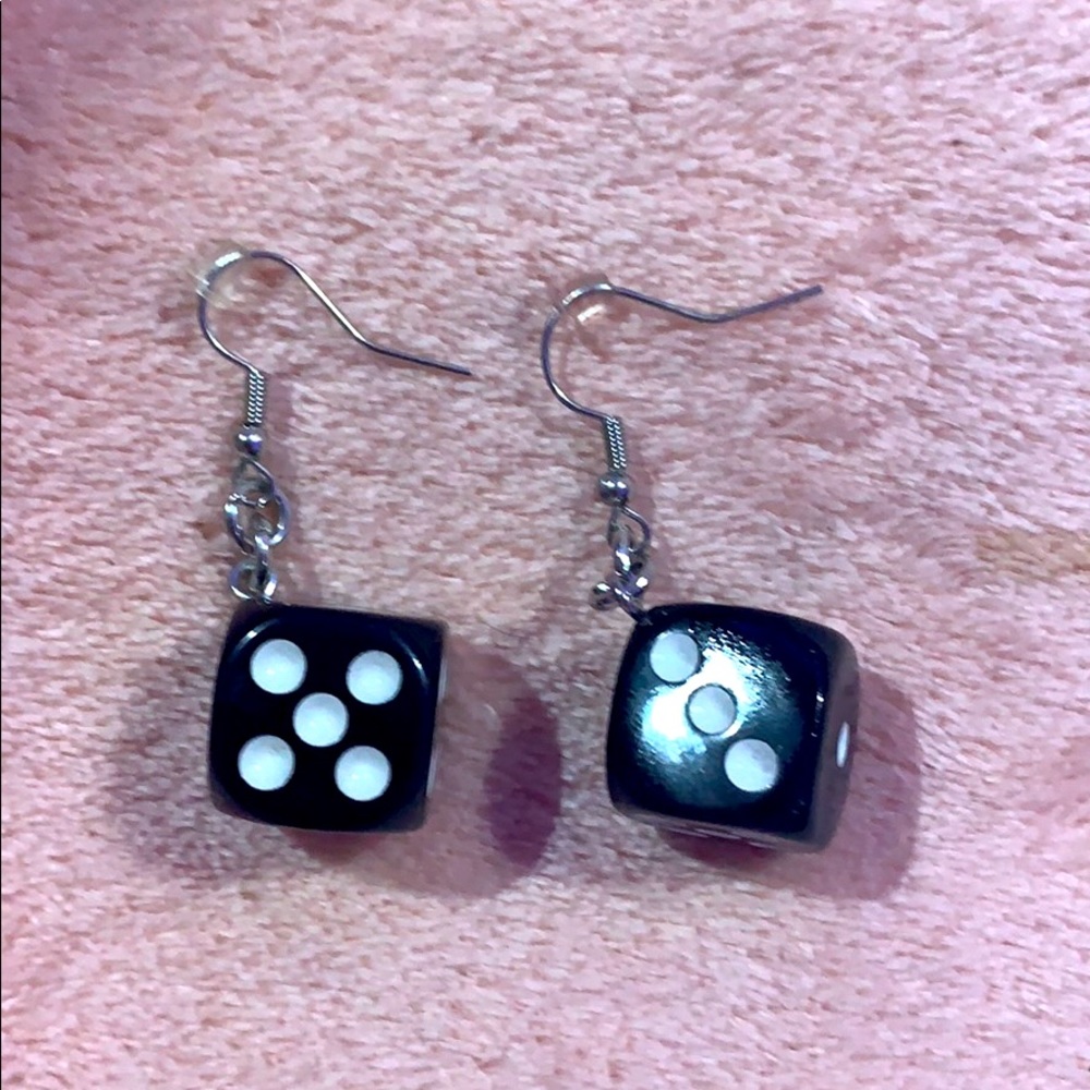 cute dice earrings